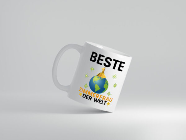 Welt Beste Zimmerfrau| Holzbau | Handwerkerin - Tasse Weiss - Kaffeetasse / Geschenk / Familie