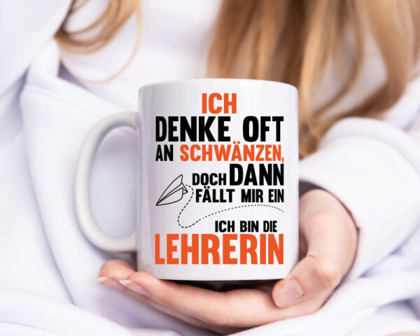 Schule Schwänzen | Lehrerin | witziger Spruch | Klasse - Tasse Weiss - Kaffeetasse / Geschenk / Familie