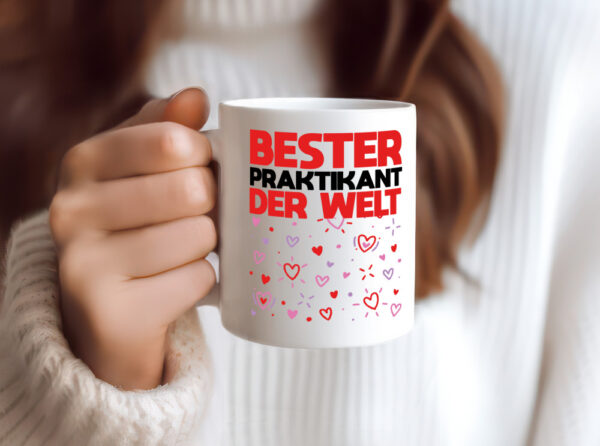 Bester Praktikant der Welt | Praktikum Tasse | Arbeit - Tasse Weiss - Kaffeetasse / Geschenk / Familie