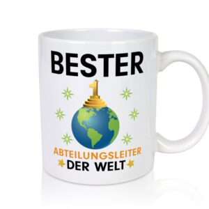 Welt Bester Abteilungsleiter| Führungskraft - Tasse Weiss - Kaffeetasse / Geschenk / Familie