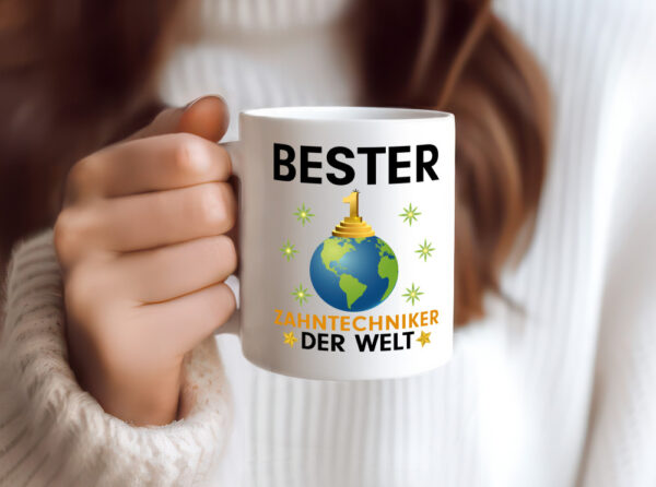 Welt BesterZahntechniker | Zahnmedizin - Tasse Weiss - Kaffeetasse / Geschenk / Familie