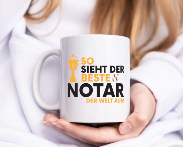 Der Weltbeste Notar | Jurist | - Tasse Weiss - Kaffeetasse / Geschenk / Familie