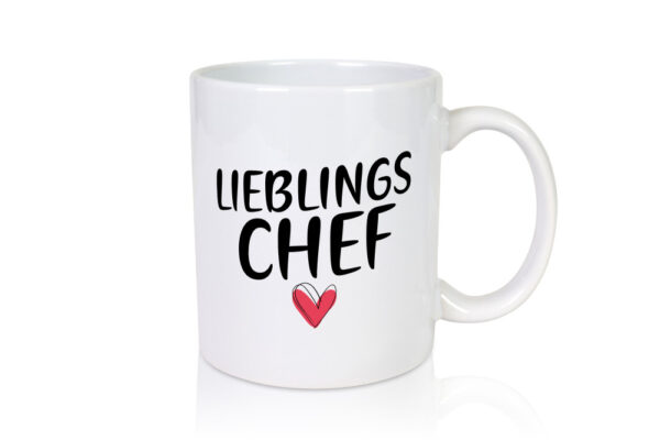 Lieblingschef | Arbeit | Du bist der beste Chef - Tasse Weiss - Kaffeetasse / Geschenk / Familie