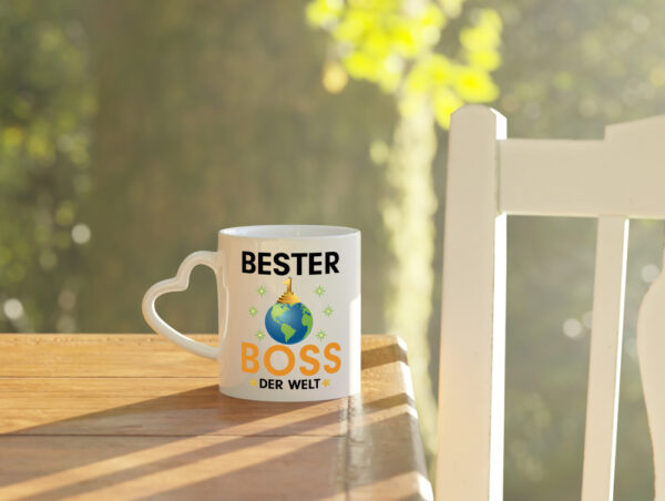 Welt Bester Boss | Führungskraft | Vorgesetzter - Herzhenkel Tasse - Kaffeetasse / Geschenk / Familie