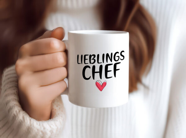 Lieblingschef | Arbeit | Du bist der beste Chef - Tasse Weiss - Kaffeetasse / Geschenk / Familie