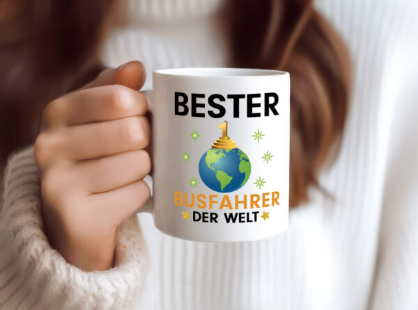 Welt Bester Busfahrer | Berufsfahrer | Fahrer - Tasse Weiss - Kaffeetasse / Geschenk / Familie