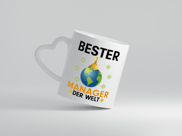 Welt Bester Manager | Management - Herzhenkel Tasse - Kaffeetasse / Geschenk / Familie