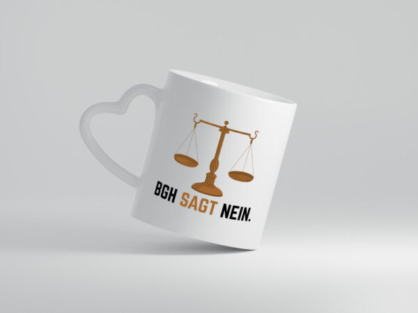 BGH sagt nein | Wage - Herzhenkel Tasse - Kaffeetasse / Geschenk / Familie