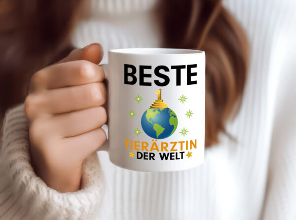 Welt Beste Tierärztin | Mediziner | Tiermedizin - Tasse Weiss - Kaffeetasse / Geschenk / Familie