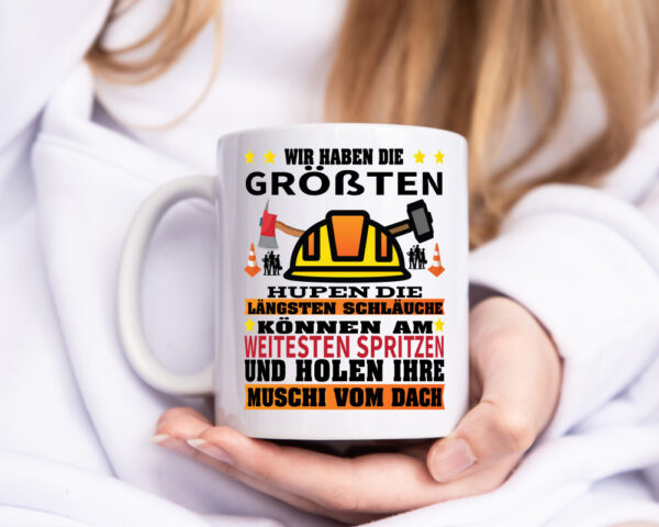 Wir haben die Größen Schläche | Feuerwehrmann | Feuerwehr - Tasse Weiss - Kaffeetasse / Geschenk / Familie