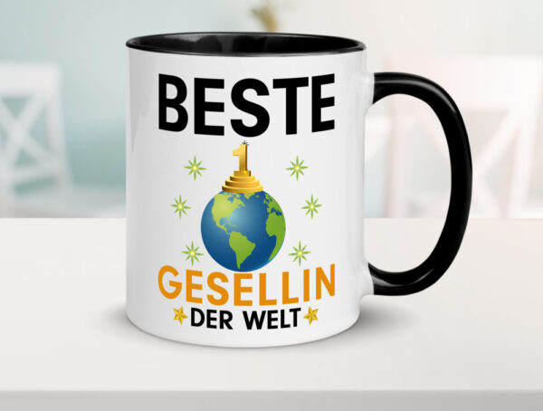 Welt Beste Gesellin | Handwerkerinnen Farbige Tasse - Kaffeetasse / Geschenk / Familie