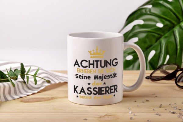 Seine Majestät Kassierer - Tasse Weiss - Kaffeetasse / Geschenk / Familie