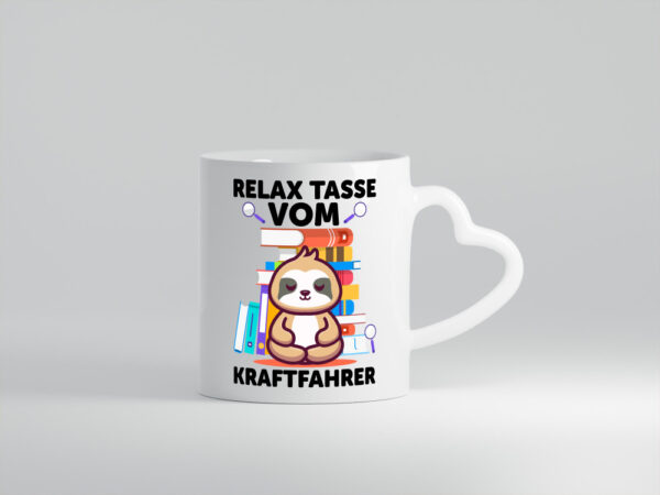 Relax Tasse: Kraftfahrer | Lastwagen | LKW Fahrer - Herzhenkel Tasse - Kaffeetasse / Geschenk / Familie