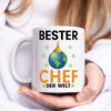 Welt Bester Chef | Führungskraft | Vorgesetzter - Tasse Weiss - Kaffeetasse / Geschenk / Familie