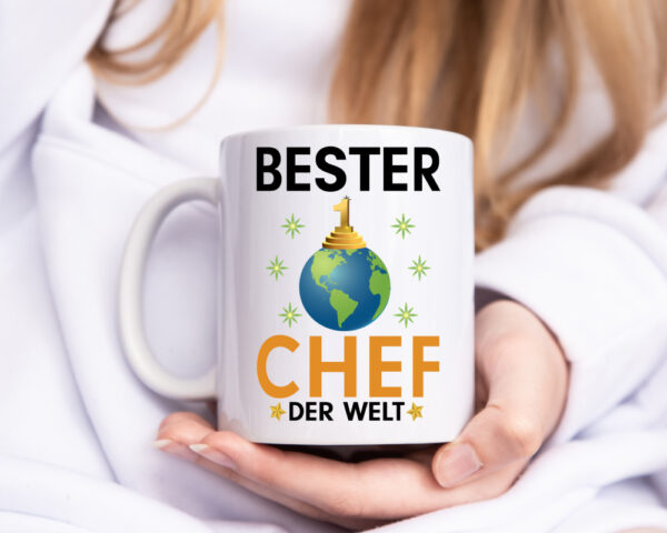 Welt Bester Chef | Führungskraft | Vorgesetzter - Tasse Weiss - Kaffeetasse / Geschenk / Familie