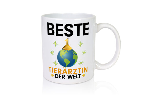 Welt Beste Tierärztin | Mediziner | Tiermedizin - Tasse Weiss - Kaffeetasse / Geschenk / Familie