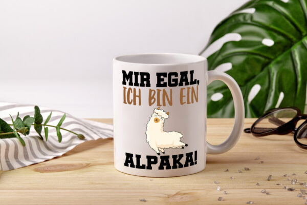 Ich bin ein Alpaka! - Tasse Weiss - Kaffeetasse / Geschenk / Familie