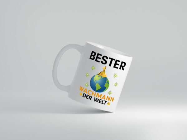 Welt Bester Wachmann | Wachpersonal | Nachtwächter - Tasse Weiss - Kaffeetasse / Geschenk / Familie