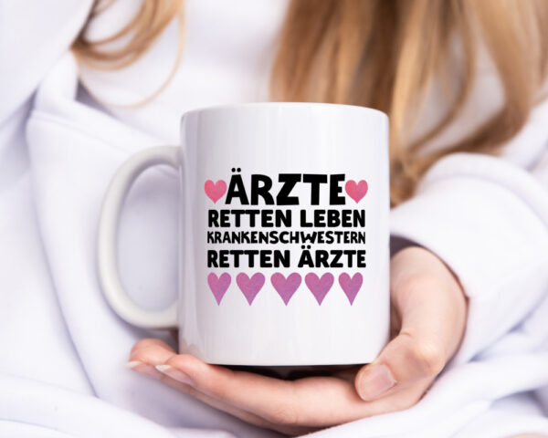 Krankenschwester Tasse | Beruf | Krankenhaus Humor - Tasse Weiss - Kaffeetasse / Geschenk / Familie
