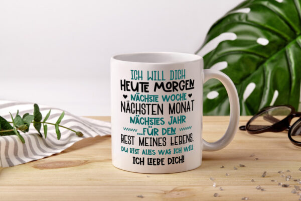 Ich liebe Dich | Tasse romantisch | Beziehung | Liebe - Tasse Weiss - Kaffeetasse / Geschenk / Familie