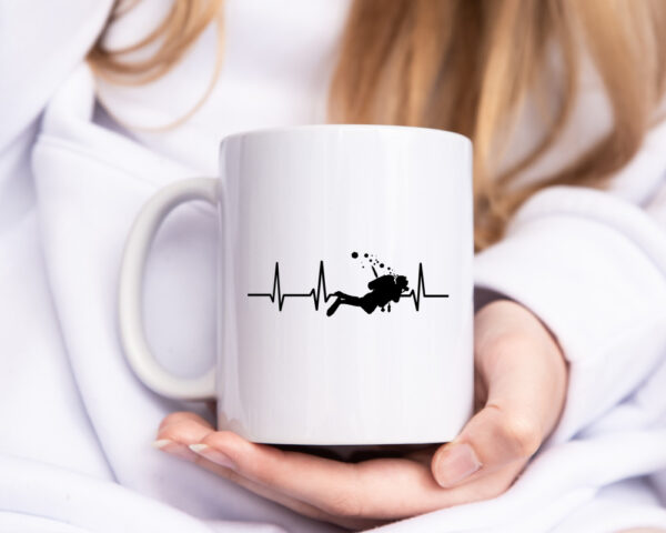 Taucher Motiv | Tauchen | Scuba Diving | Schnorcheln - Tasse Weiss - Kaffeetasse / Geschenk / Familie