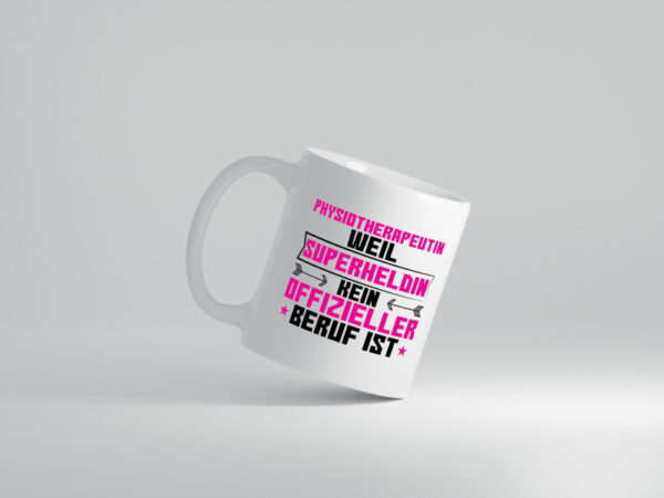 Superheldin Physiotherapeutin - Tasse Weiss - Kaffeetasse / Geschenk / Familie