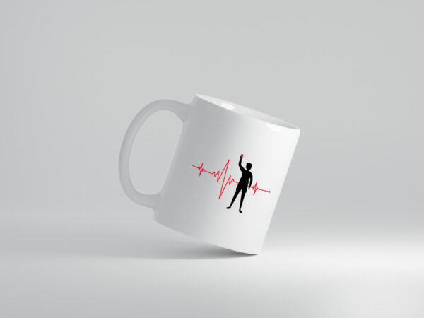 Schiedsrichter Herzschlag | Fußball Team | Verein - Tasse Weiss - Kaffeetasse / Geschenk / Familie