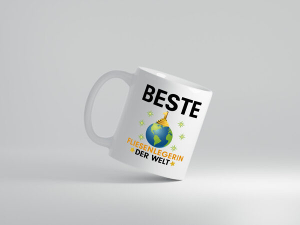 Welt Beste Fliesenlegerin | Fliesenlegen | Bau - Tasse Weiss - Kaffeetasse / Geschenk / Familie