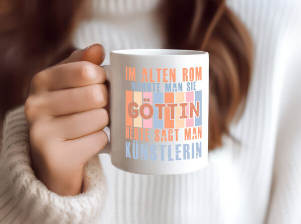 Heute sagt man: Künstlerin| Kunst - Tasse Weiss - Kaffeetasse / Geschenk / Familie