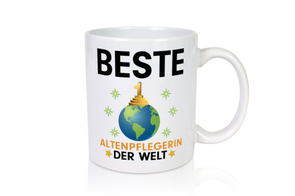Welt Beste Altenpflegerin | Pflegepersonal | Pflege - Tasse Weiss - Kaffeetasse / Geschenk / Familie
