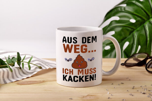 Aus dem weg! - Tasse Weiss - Kaffeetasse / Geschenk / Familie