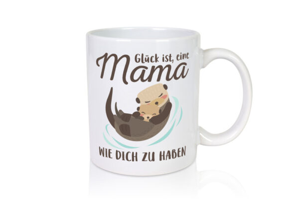 Mama wie dich zu haben | 2 Faultiere | Beste Mama der Welt - Tasse Weiss - Kaffeetasse / Geschenk / Familie