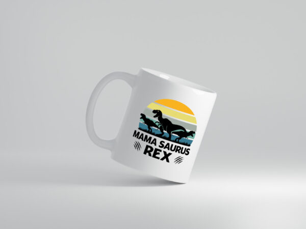 Mama Saurus Rex | Dinosaurier | Muttertag | Dino | Rex - Tasse Weiss - Kaffeetasse / Geschenk / Familie