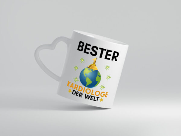 Welt Bester Kardiologe | Kardiologie - Herzhenkel Tasse - Kaffeetasse / Geschenk / Familie