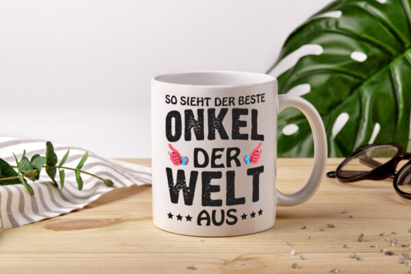 Bester Onkel der Welt | Männer Tasse | Cooler Onkel - Tasse Weiss - Kaffeetasse / Geschenk / Familie