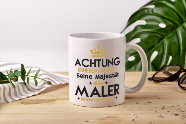 Seine Majestät Maler | Malerei - Tasse Weiss - Kaffeetasse / Geschenk / Familie