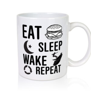 Wakeboard | Surfliebhaber | Surfer | Surferin - Tasse Weiss - Kaffeetasse / Geschenk / Familie