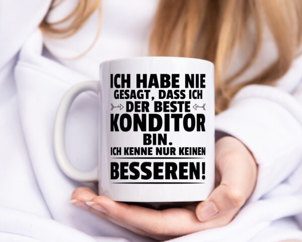 Der Beste Konditor | Konditorei - Tasse Weiss - Kaffeetasse / Geschenk / Familie