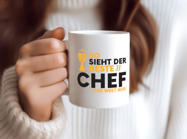 Der Weltbeste Chef | Führungskraft | Vorgesetzter - Tasse Weiss - Kaffeetasse / Geschenk / Familie