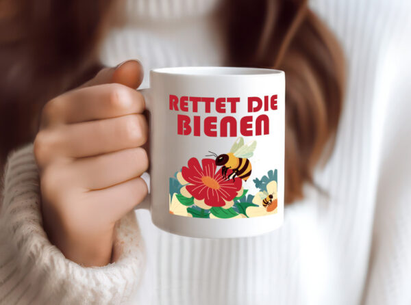 Rettet die Bieten | Bieten | Bienenliebhaber - Tasse Weiss - Kaffeetasse / Geschenk / Familie