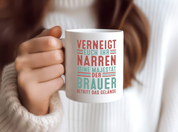 Verneigt euch: Brauer | Bier Brauer | Brauerei - Tasse Weiss - Kaffeetasse / Geschenk / Familie