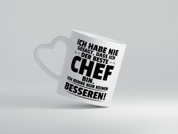 Der Beste Chef | Führungskraft | Vorgesetzter - Herzhenkel Tasse - Kaffeetasse / Geschenk / Familie