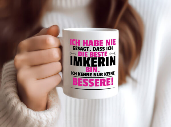 Die Beste Imkerin | Imkerei - Tasse Weiss - Kaffeetasse / Geschenk / Familie