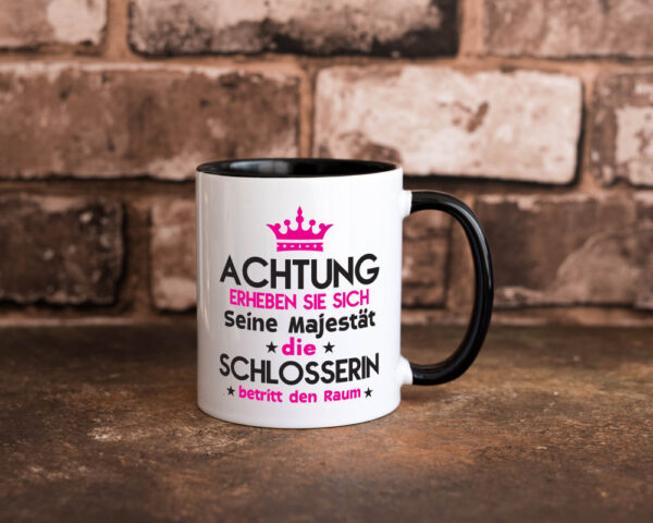 Seine Majestät Schlosserin | Schlosserei Farbige Tasse - Kaffeetasse / Geschenk / Familie