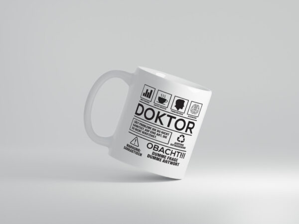 Achtung Probleme Doktor | Doktorand | Doktortitel - Tasse Weiss - Kaffeetasse / Geschenk / Familie