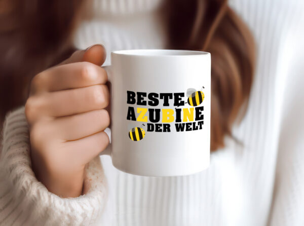 Azubine | Ausbildung Tasse | Auszubildende | Biene - Tasse Weiss - Kaffeetasse / Geschenk / Familie