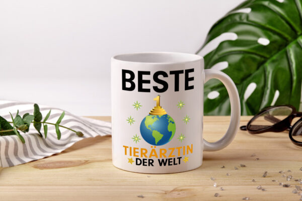 Welt Beste Tierärztin | Mediziner | Tiermedizin - Tasse Weiss - Kaffeetasse / Geschenk / Familie