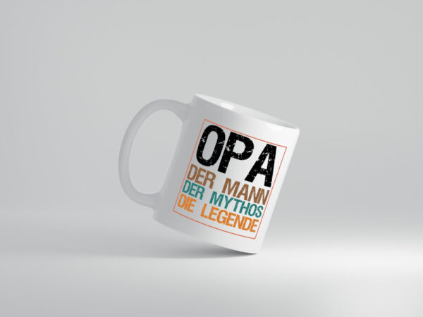 Opa, Mann, Mythos, Legende - Tasse Weiss - Kaffeetasse / Geschenk / Familie