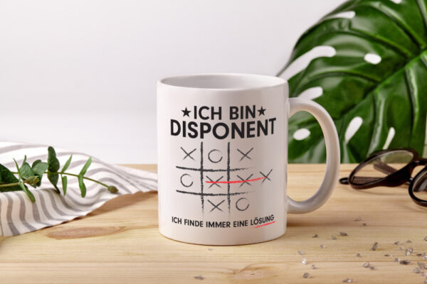 Lösung Finden: Disponent | Zuteiler - Tasse Weiss - Kaffeetasse / Geschenk / Familie