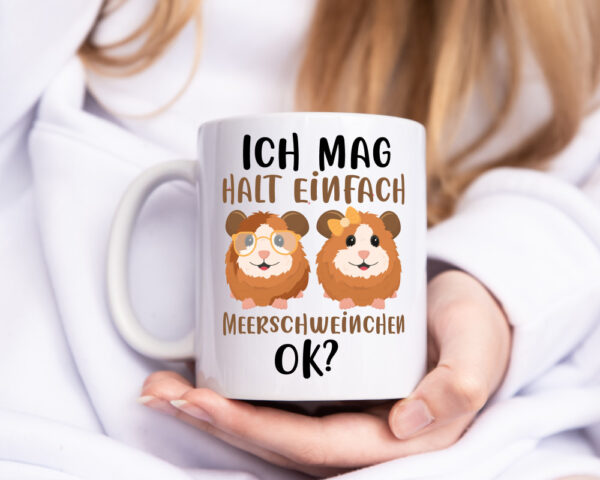Ich mag Meerschweinchen - Tasse Weiss - Kaffeetasse / Geschenk / Familie